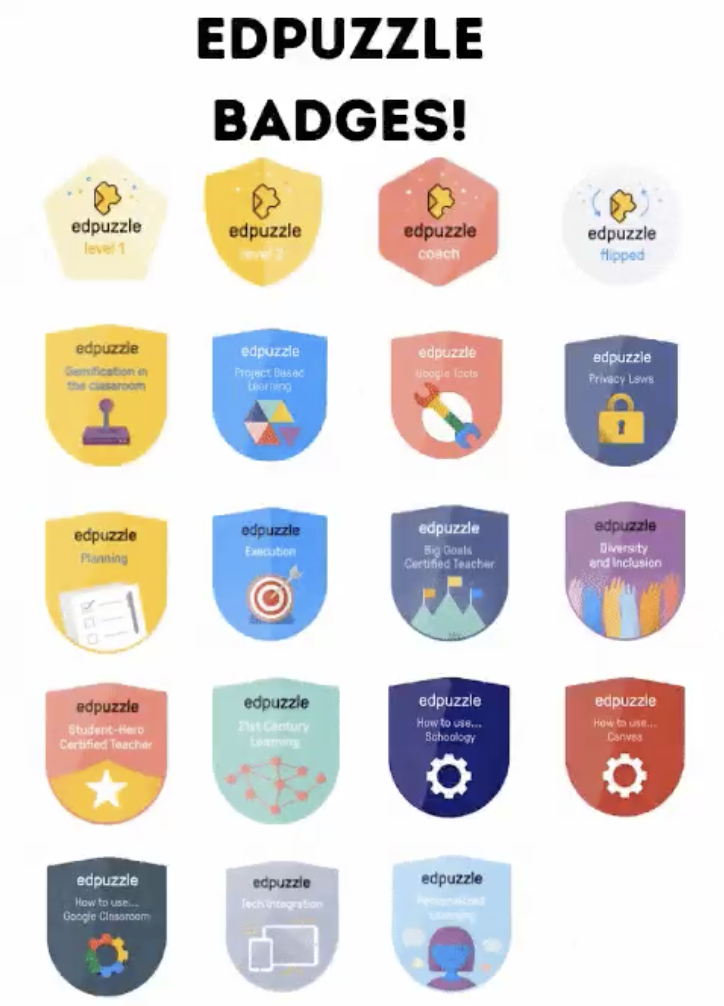 TrainingwithBM's tweet photo. Hey everyone! Today I completed my @edpuzzle #PD journey by completing my final & 19th badge! My favourite was #gamification! What was yours?#EarnThemAll #badgelife #motivateeducators #edpuzzlerocks #edutwtitter #BadgeEdTech @TechMissC @TechTeacher1381 @GlobalGEG @GEG_UK https://t.co/iSw37lYopf