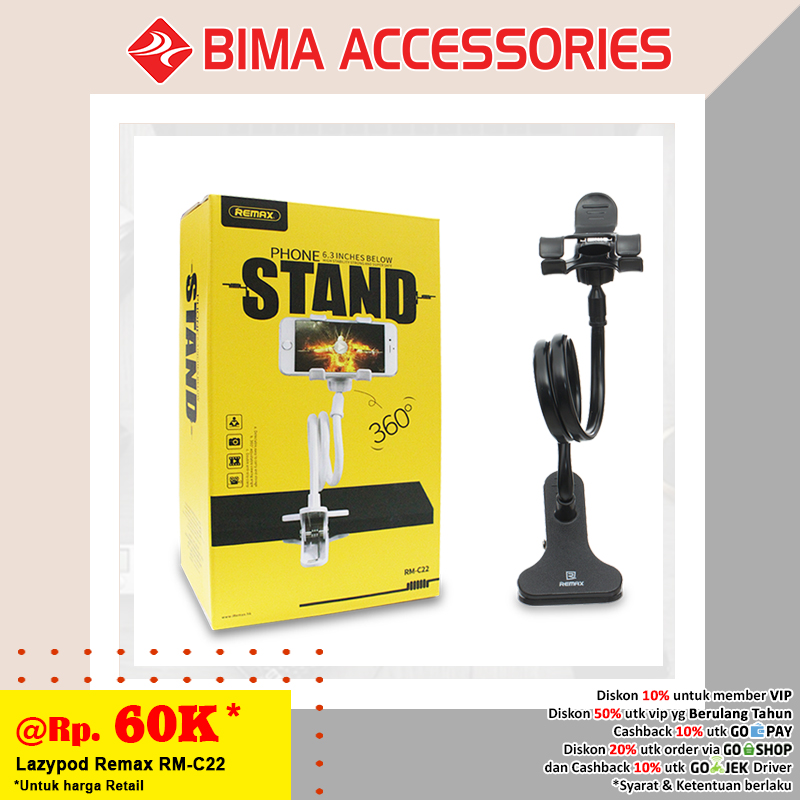bimaaccessories's tweet photo. Lazypod Remax RM-C22
Kompatibel untuk hp yang berukuran 6.3 inci
Penjepit yang di lengkapi dengan anti-slip
Rp. 60.000,-
Klik Link ini untuk mendapatkan produknya...
https://t.co/KvXwhUWmtO
#Lazypod #LazypodRemax #RemaxRMC22 #HolderHP #StandHP https://t.co/jBDrEQpuPa