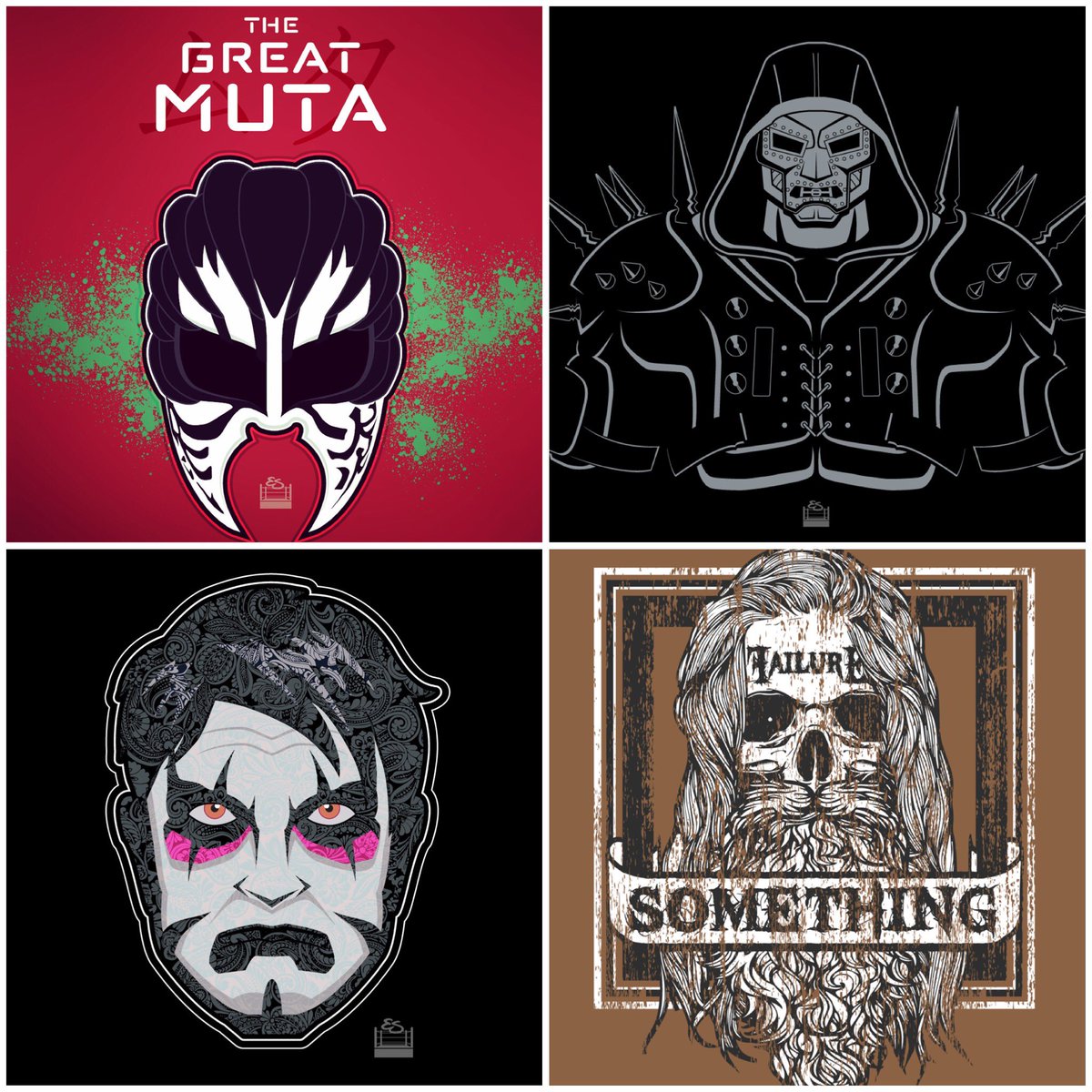 TheKingEvRock's tweet photo. So, for #PortfolioDay - here’s a bunch of my #GrapplerGraphics... https://t.co/oqvs1LN75s