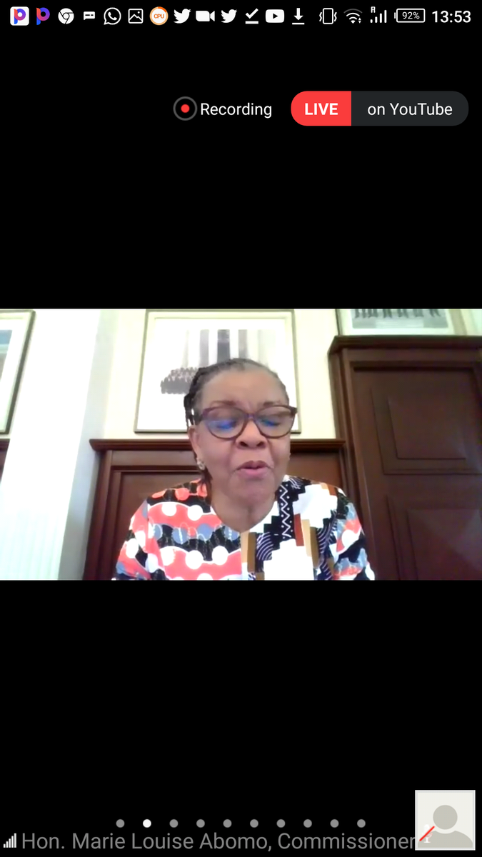 ChidiOdinkalu's tweet photo. Commissioner Marie-Louise Abomo, addressing #ACHPR66, calls for a compendium of good or #bespractices that can serve as exemplars for replication by #statesparties to @achpr_cadhp https://t.co/pxUA22ILo8
