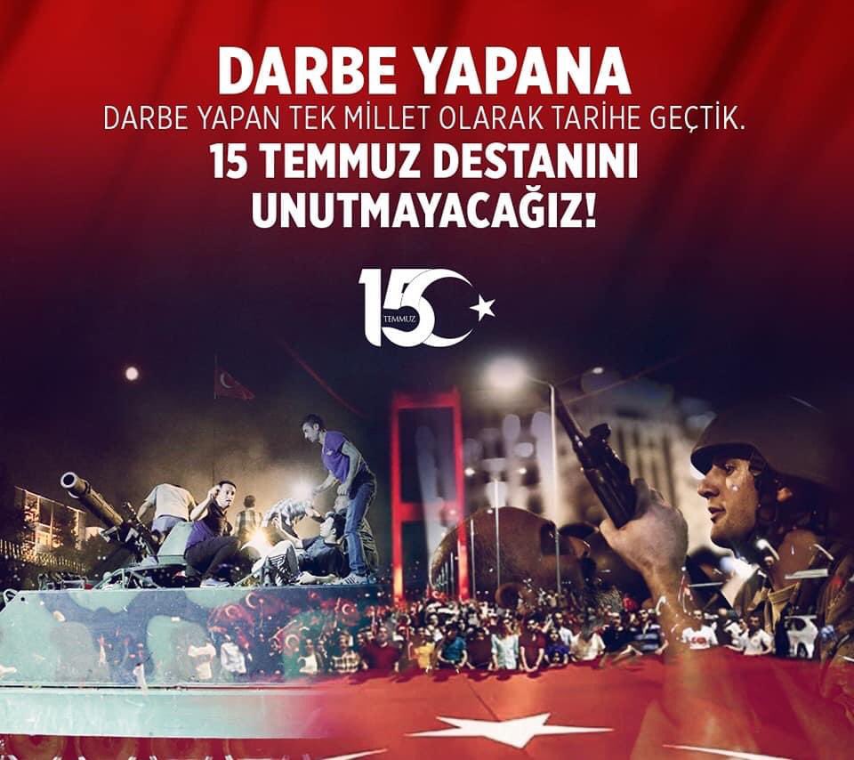 SimsekGroup's tweet photo. Destan Yürekle Yazıldı!  Demokrasimize, vatanımıza sahip çıkan yüce milletimize teşekkür ederiz.  #15Temmuz #DemokrasiveMilliBirlikGünü'nün 4.Yılı vesilesiyle şehitlerimizi rahmetle, gazilerimizi minnetle anıyoruz..

#Unutmadık #Unutturmayacağız
#15Temmuz2016 #15Temmuz2020
#4Yıl https://t.co/v3baJrkayY