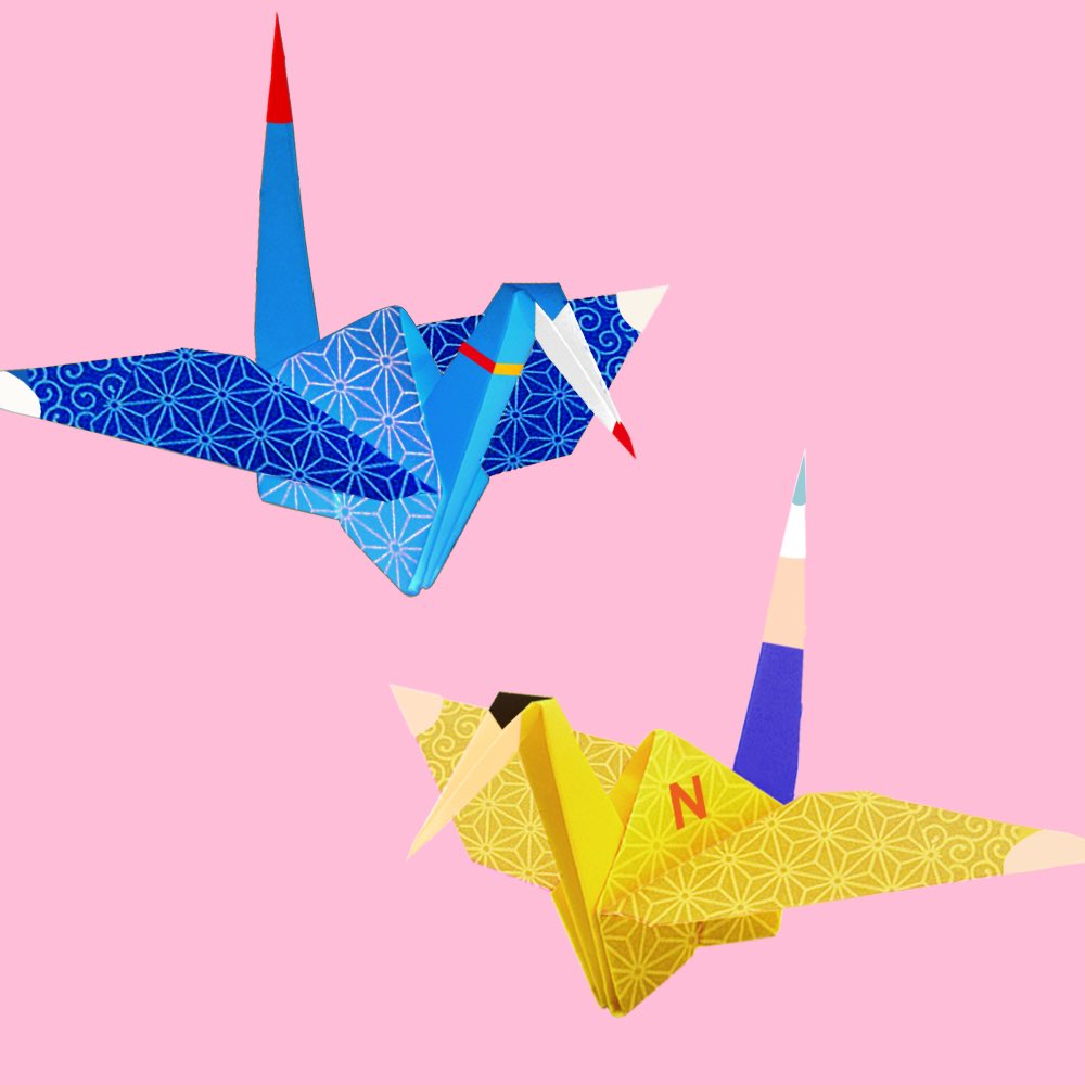 ドラえもん鶴の舞 シュッとしてかわいい ミチルのイラスト