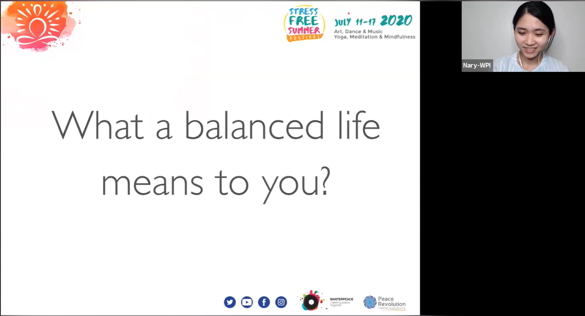 PeaceRevolution's tweet photo. #StressFreeSummer Festival Week continues with Nary Chan Tauch, a Meditation and Mindfulness Trainer with World Peace Initiative with her Workshop on "Learning how to create a balanced lifestyle": https://t.co/wUQnYVDULb
Join the festival here: https://t.co/wRUN9IDjM5 https://t.co/REAWzcG9ms