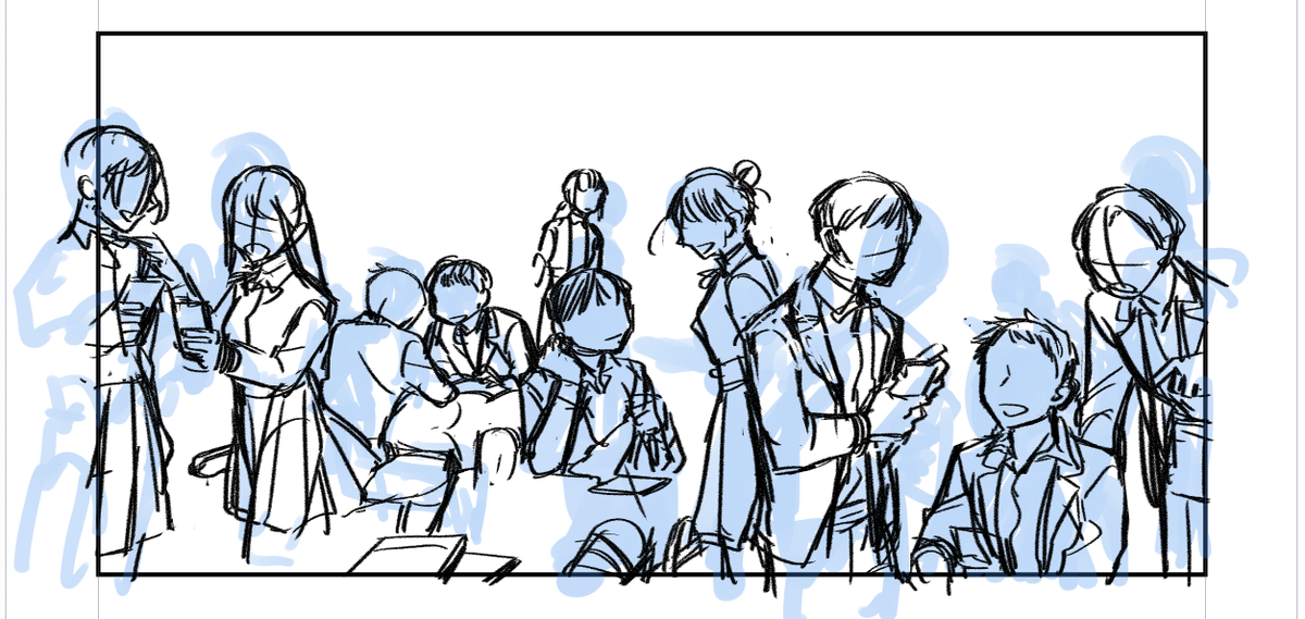 単行本おまけ漫画のメイキング(?)スクショが残ってました 