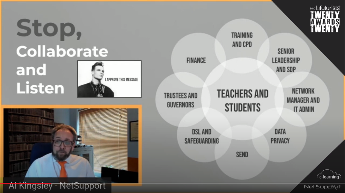 AlKingsley_Edu's tweet photo. Shared my thoughts on developing a Digital Strategy for schools and education - Keynote at #ESA20. What a great event and lineup. Hopefully some helpful ideas shared. #edtech #edchat
https://t.co/xjz727ZKg6 https://t.co/3wkLb3IzTH