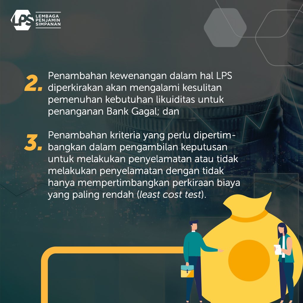 Sebagai langkah antisipasi dalam menjaga stabilitas sistem keuangan, pemerintah menerbitkan Peraturan Pemerintah Nomor 33 Tahun 2020.