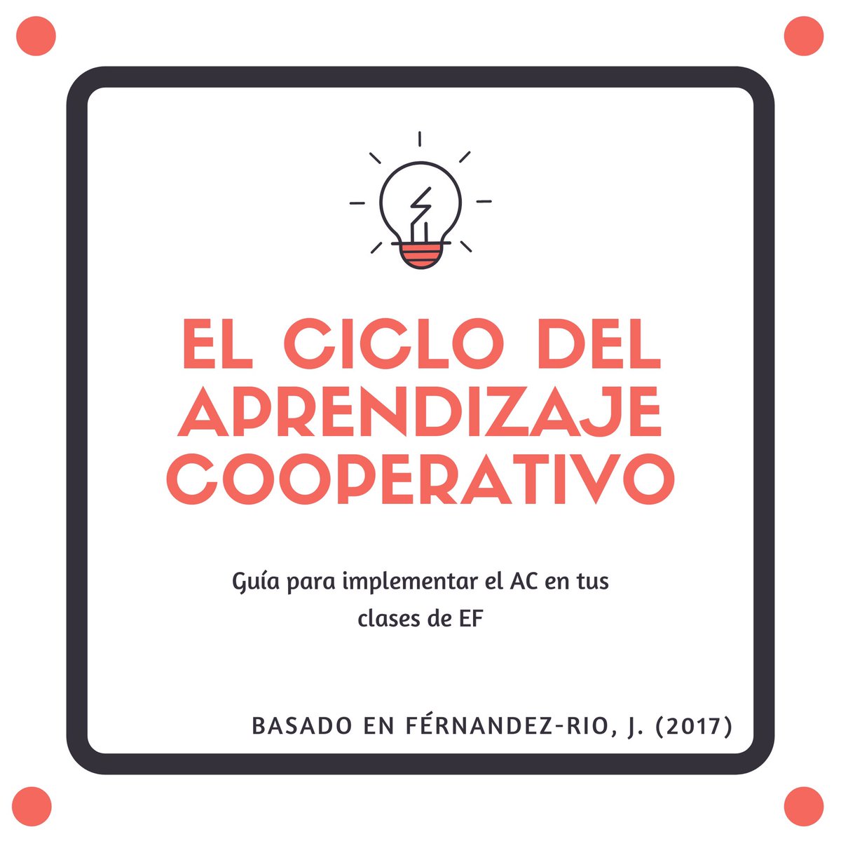 Jorgutushd's tweet photo. En verano siempre aprovecho para refrescar ideas. Este artículo de @javier_rio1 sobre el Ciclo de Aprendizaje Cooperativo me parece sensacional. Una guía para comenzar a implementar el AC en nuestras clases de #edufis con sentido y rigor ⤵️ https://t.co/7bjmqKGZcl
