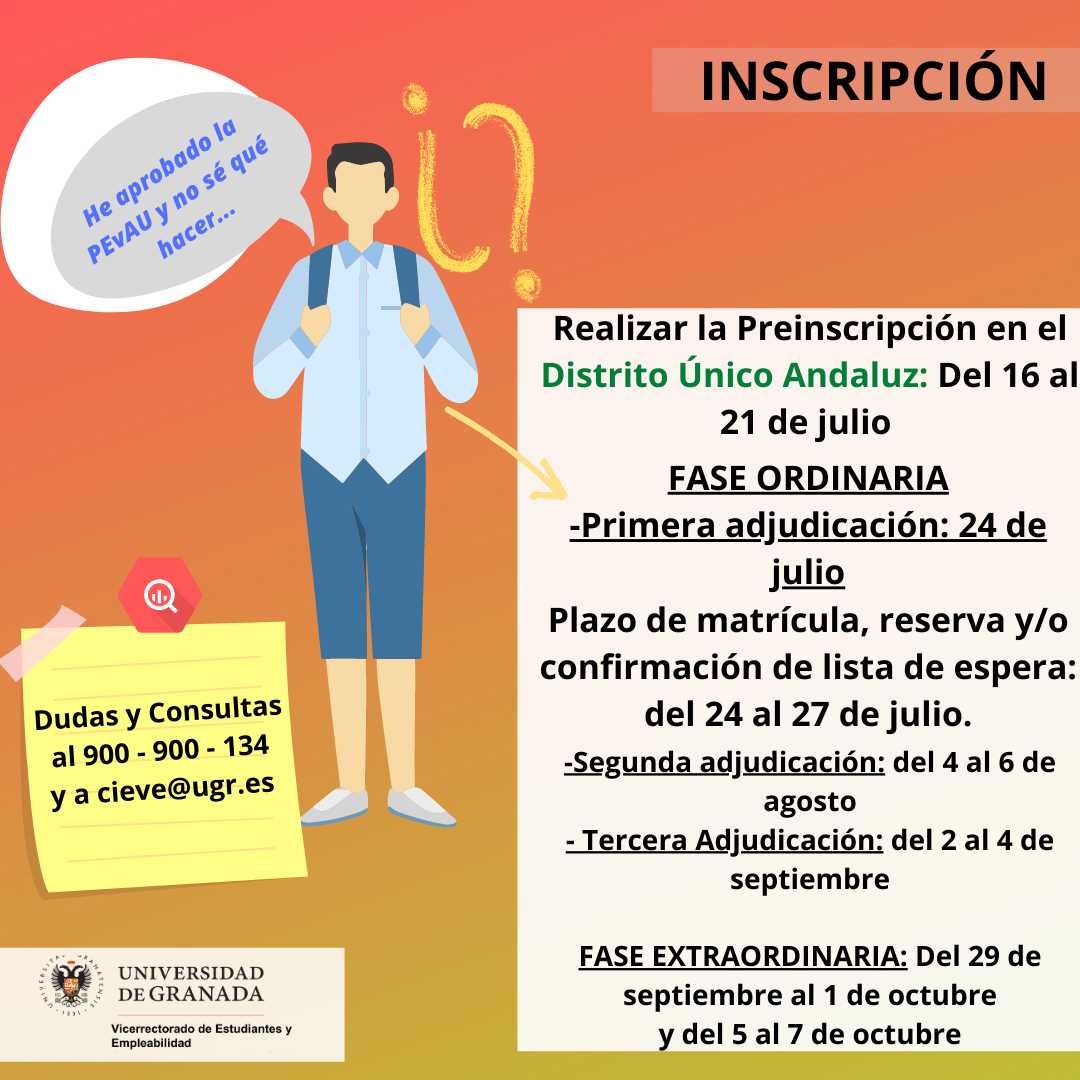 ⚠️⚠️Recuerda que a partir de mañana ya puedes realizar la prescripción. ¡No lo olvides! 😬 #estudiaenGranada