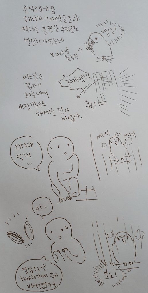 뭘 먹다가 그렇게 화를 내는건 처음봤다. 가끔 노력이 배신당할때가 있지... 