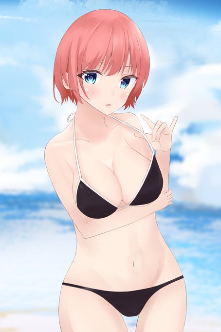 NasaさんがTwitterに投稿した中野一花(五等分の花嫁)のイラスト。