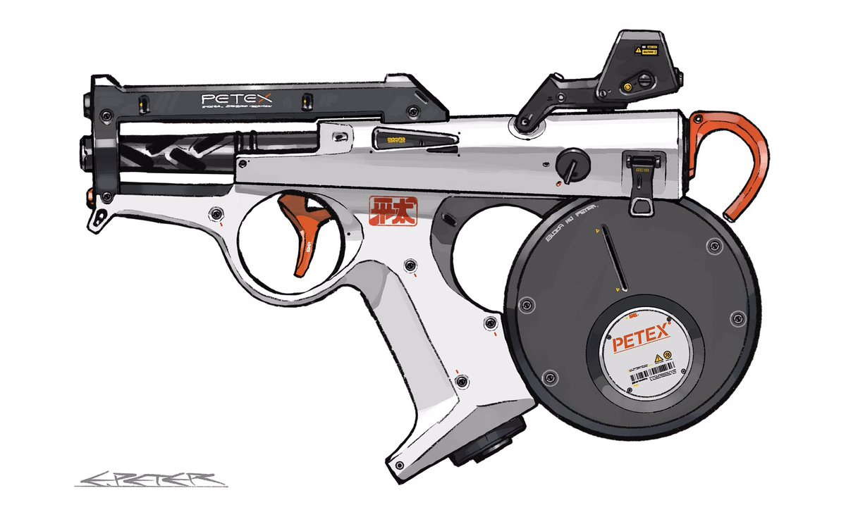 「銃の絵! 」|エヲカクペーターのイラスト