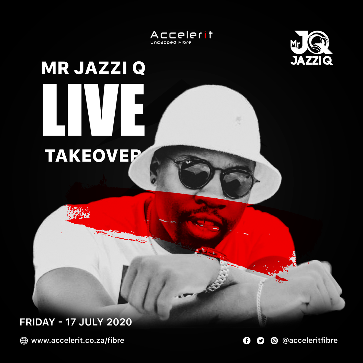 acceleritfibre's tweet photo. Since well we can't go out to the groove, we'll be bringing the groove to you with the help of our good friend @MrJazziQ this Friday! La dlal' ipiano | #PoweredByAccelerit ⚡ #AcceleritUncapped https://t.co/TTzKb9UPr6