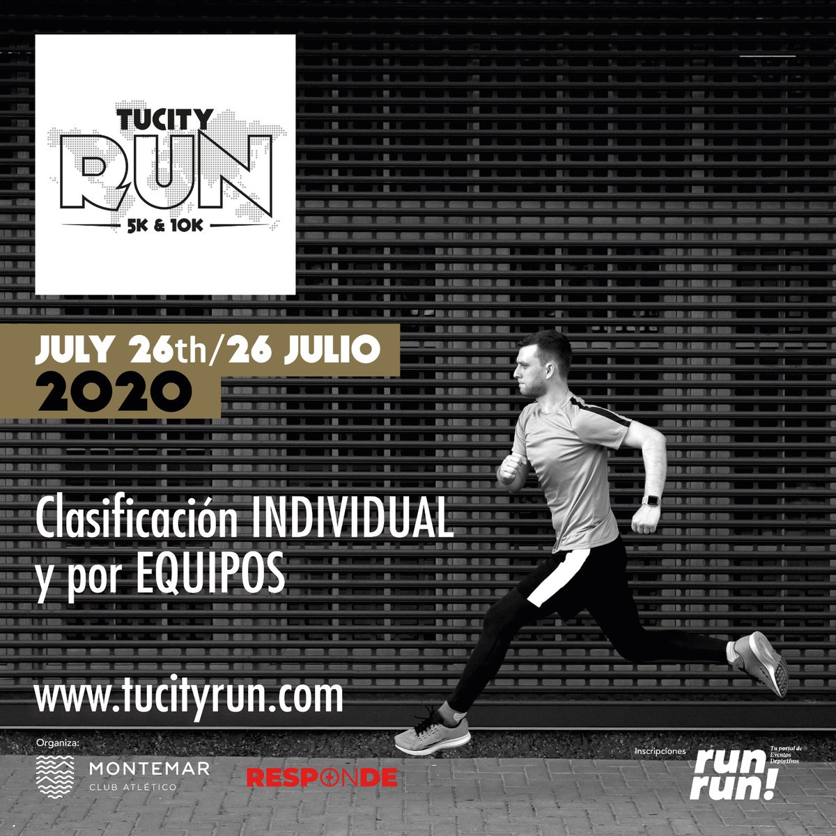 tucityrun's tweet photo. TURANKINGRUN
Participa este 26 de julio en TUCITYRUN de forma individual y/o con tu equipo (TUTEAMRUN)
Publicaremos las clasificaciones y facilitaremos un ranking individual y por equipos. ¡Participa y suma!
Cerramos inscripciones el próximo domingo.
#tucityrun #turankingrun https://t.co/cVDs51GL14