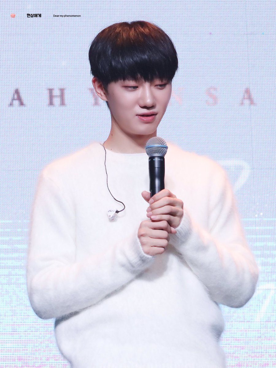 hyunsang's first fanmeeting / november 2019on 191102, hyunsang had his first fanmeeting. it was a very emotional day for him and for us  he was also wayyy too pretty that day cr. dear my phenomenon, my poor lonely heart  https://www.instagram.com/p/B4X7pboFx_a/?igshid=1asb2pokz7xid