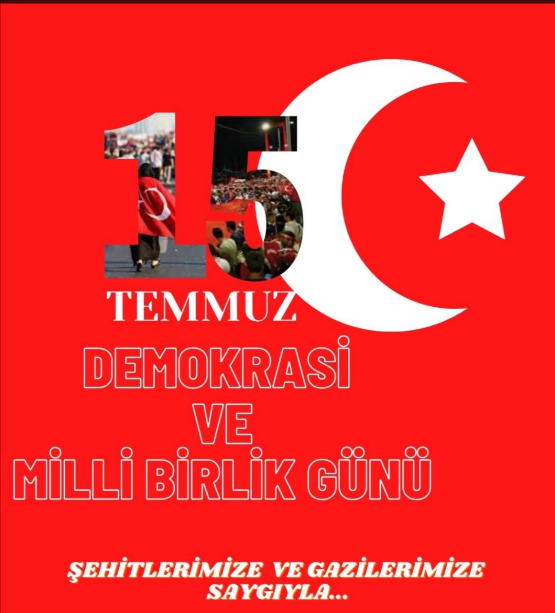 ULAAIHL's tweet photo. 15 Temmuz Demokrasi ve Milli Birlik Günü Kutlu Olsun 🇹🇷 https://t.co/naVqC1R4kO