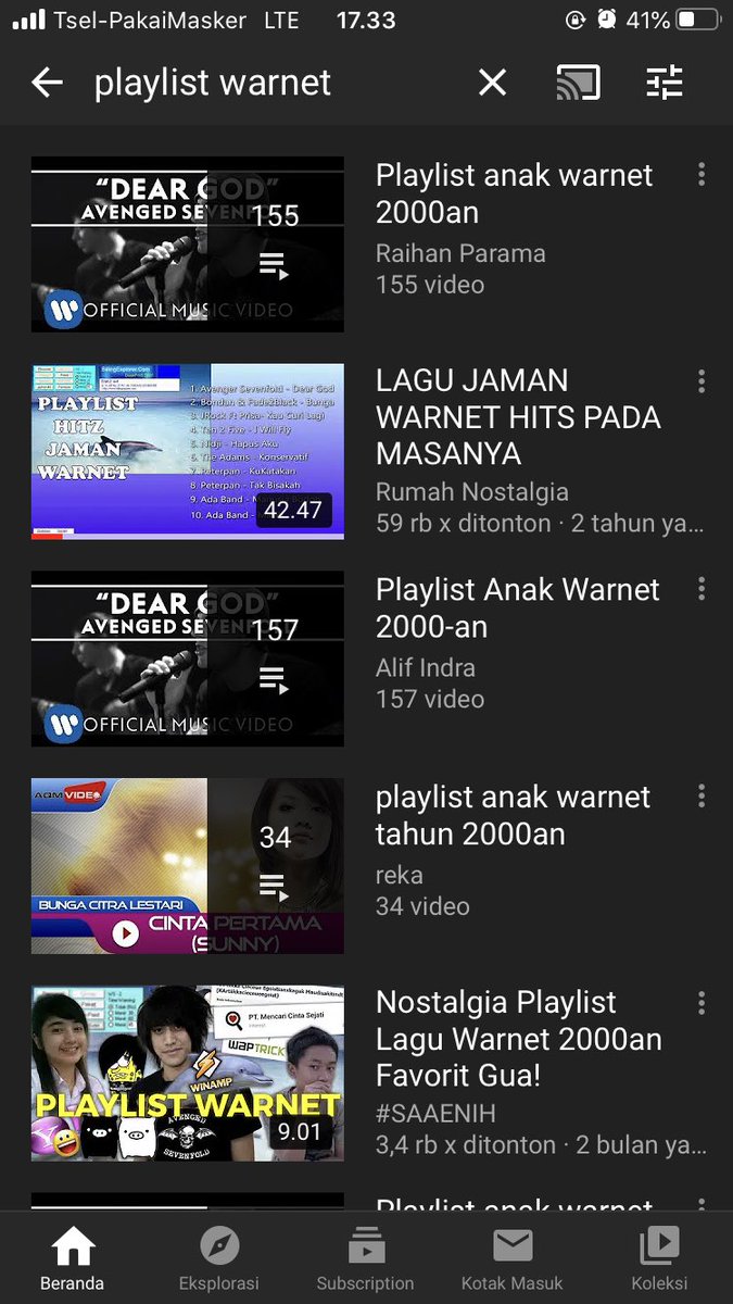 Di youtube juga ada