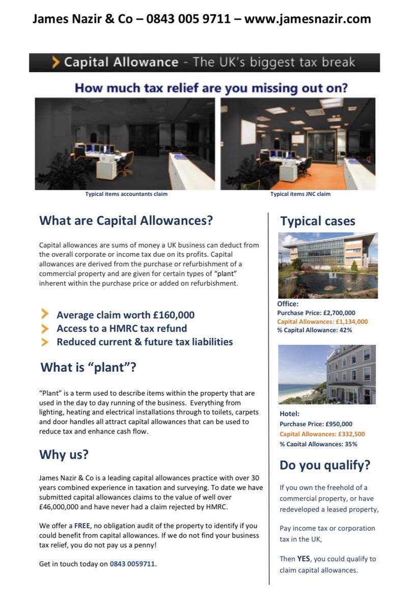 The missing link for #business #Cashflow.... 

Find out about capital allowances and how it can help your business. 

jamesnazir.com 

#BusinessGrowth #bizitalk #businessowner #bouncebackloans