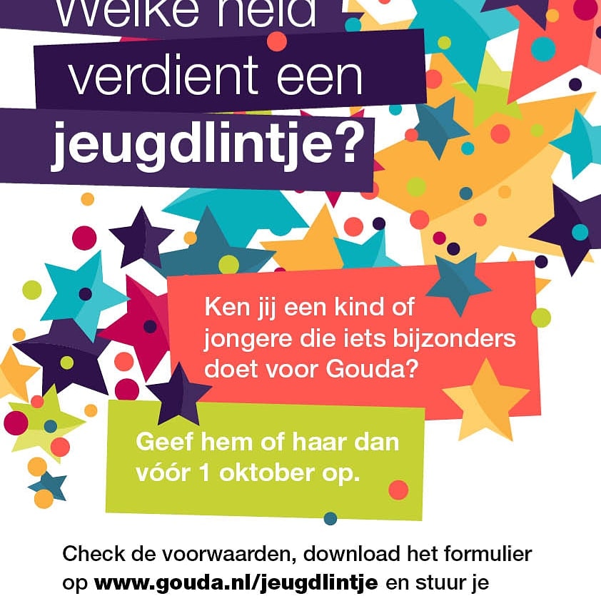 VIPGouda's tweet photo. Jonge helden gezocht! #vipgouda #gouda #jeugdlintjegouda #gemeentegouda https://t.co/D3aLOUXjZt