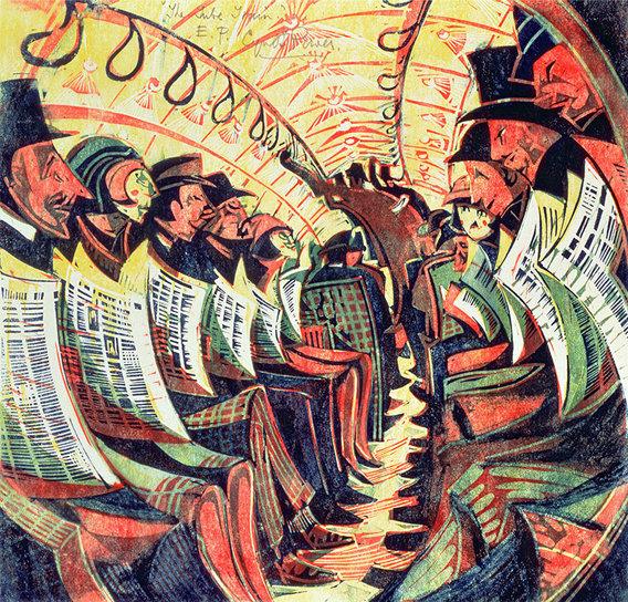 portalsoflondon's tweet photo. The London Underground linocuts of Cyril E Power https://t.co/rnBRu4gOnK