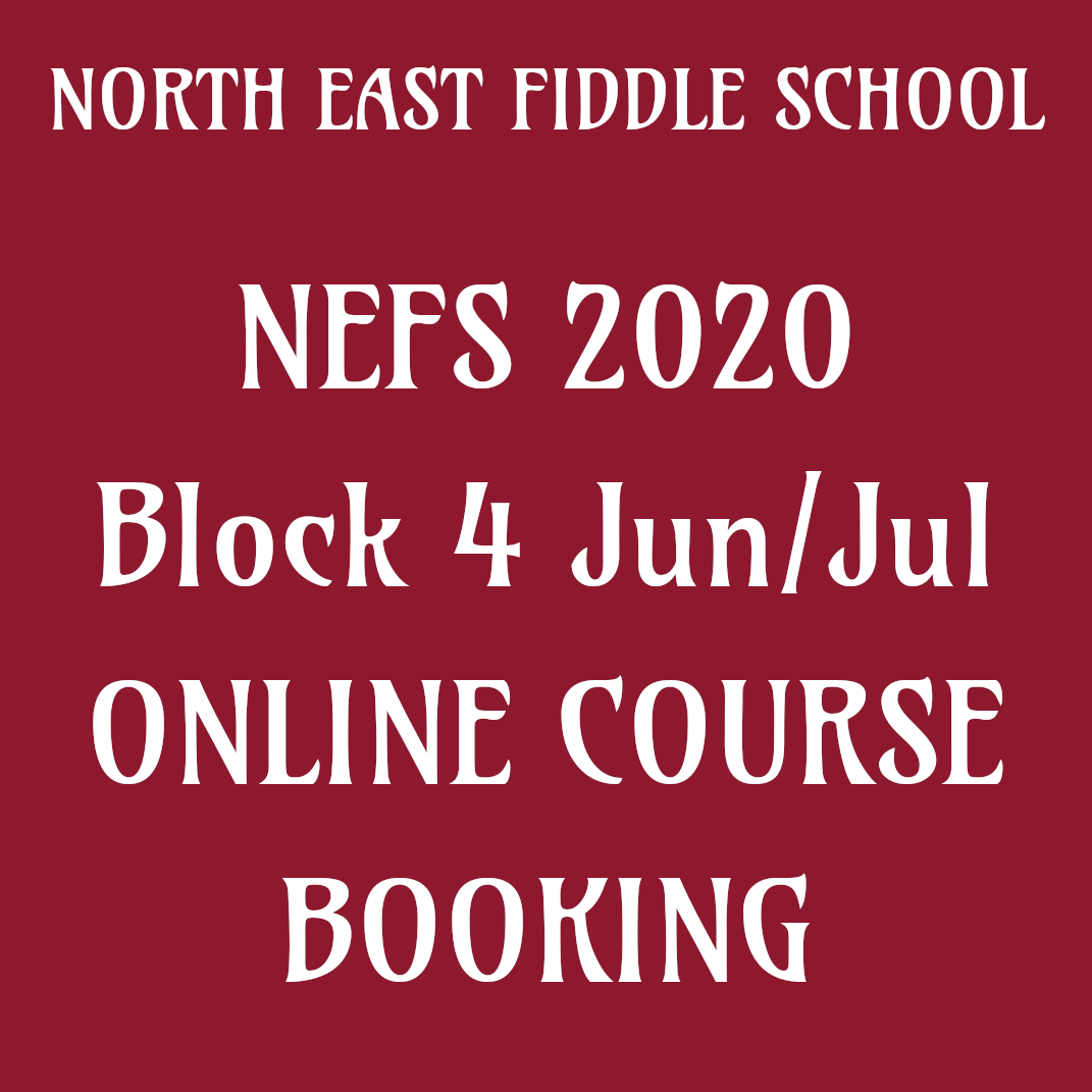 NEFS has moved online during lockdown with Video Tutorials, and Fiddle Practice Calls on Zoom. The live events have finished, but you can sign up to access all the in-depth video tutorials for six tunes, and join in with recordings of the live events. northeastfiddleschool.org.uk/shop/