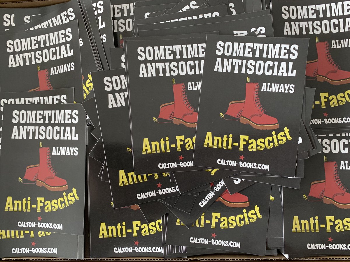CaltonBooks's tweet photo. A much needed restock of stickers now arrived ✊🏿✊🏼
#CaltonBooks #SometimesAntisocial #AlwaysAntiFascist https://t.co/NRcQUUXN7g