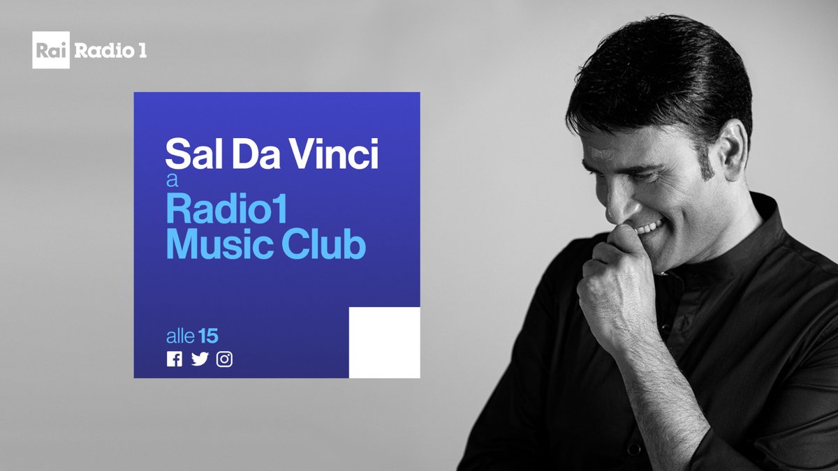 "Un reggaeton lento" 🎶🎶
Alle 15 a <a href="/musiclub_radio1/">Radio1 Music Club</a> con <a href="/johnvignola/">John Vignola</a> il nuovo brano di <a href="/SalDaVinci/">Sal Da Vinci</a>, "So Pazz’ E Te"
Non mancate! 👉bit.ly/Radio1RaiTw