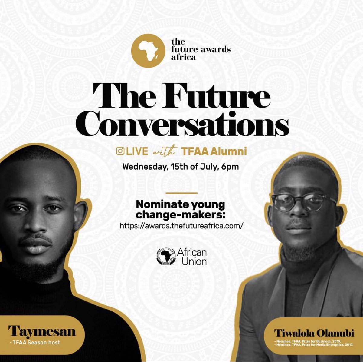 RedMediaAfrica's tweet image. Today on #TheFutureConversations, @Taymesan is hosting @TJdotts, nominee, #TFAA Prize for Media Enterprise 2017 and nominee, #TFAA Prize for Business 2019.