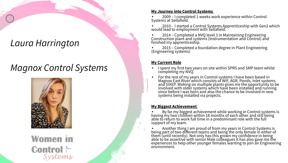 SellafieldWICS's tweet photo. Here's the profile of Laura Harrington, another of our inspirational Women in Control Systems #womenincontrolsystems #apprenticeships #WomenInSTEM #inspirationalwomen https://t.co/uBD6su8Ibj