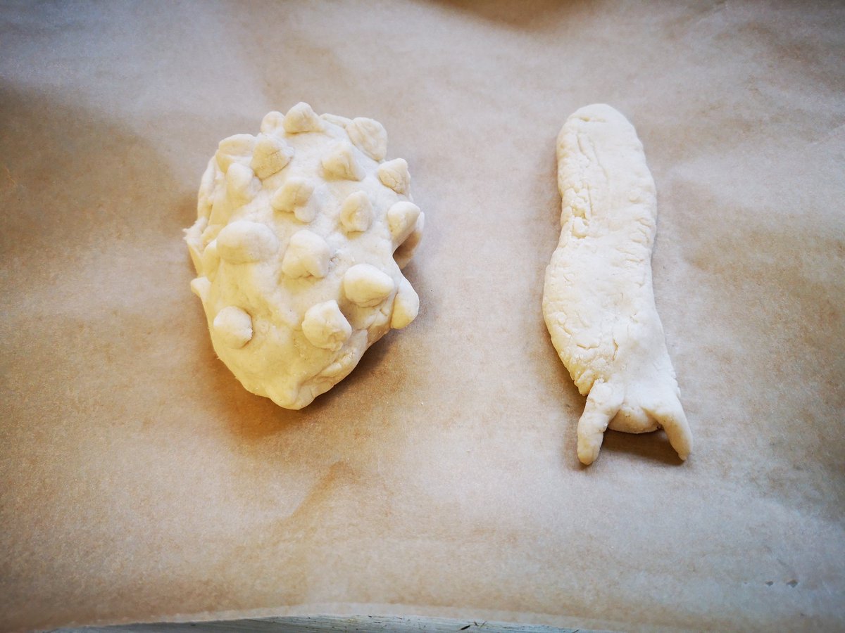 ProspectHouse99's tweet photo. Making critters to add to our garden since it's raining cats and dogs here today, we've made a slug and hedgehog from salt dough and in the oven now, ready to paint later #SocialDistancing #gardenlife #hica #hicaactivities #makeourown https://t.co/9bCGEVAQ0m