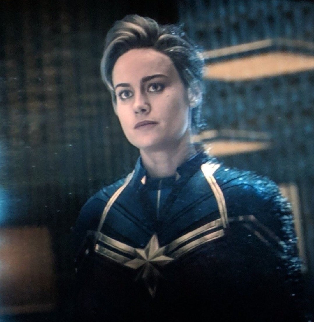 Ma Mary as Captain Marvel.Actual most powerful character. The hair.