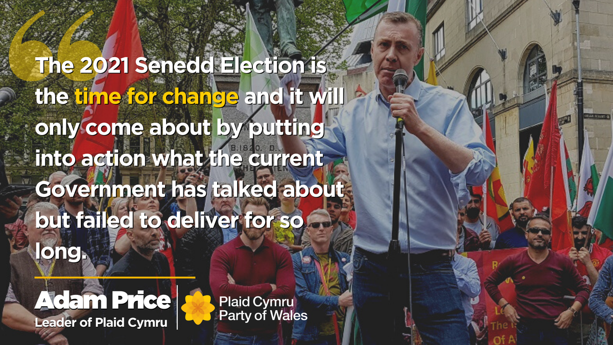 In 2021 a Plaid Cymru government can radically change Wales and Pembrokeshire for the better. 

#Change2021
