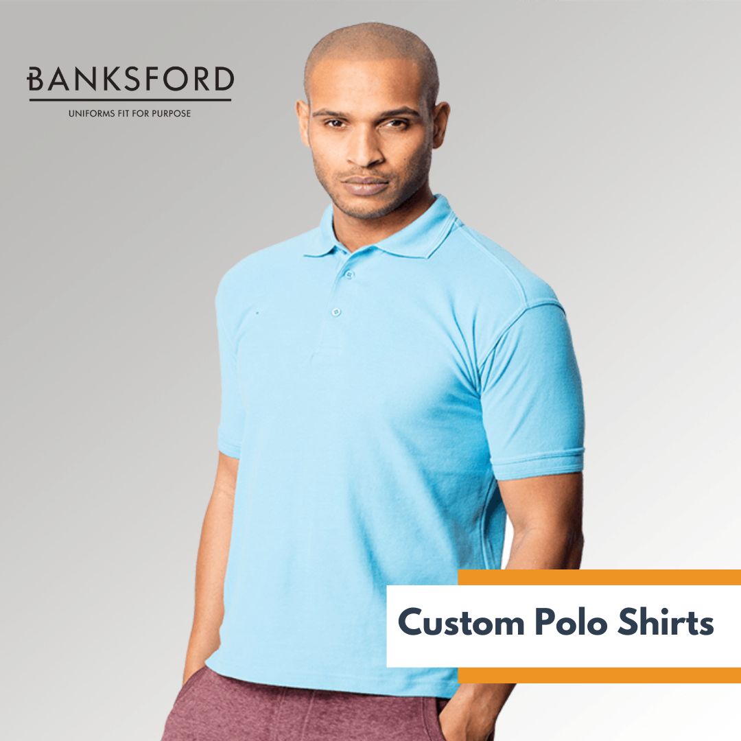 Invest in our custom polo shirts for your staff- practical and stylish at the same time! 👍

Shop at banksford.co.uk. 🌐