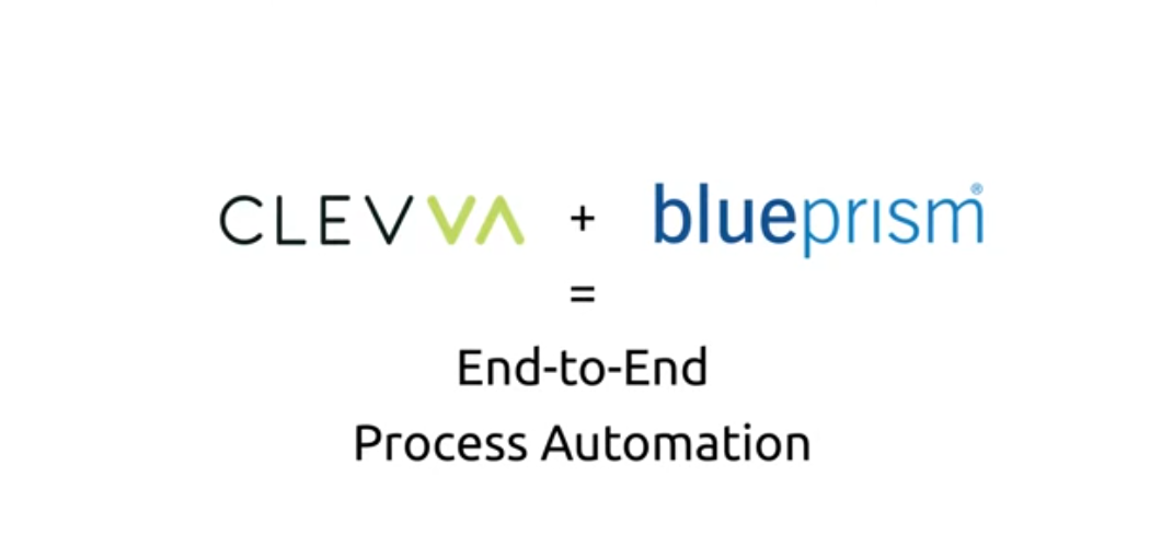 clevvapty's tweet photo. As we grow our partnership with Blue Prism, the power of straight through processing becomes even more apparent. This video explains how we work so well together.
https://t.co/eSvzluT6Gm
#AI #RPA #ConnectedRPA #IntelligentAutomation @blue_prism https://t.co/QUpoPN1Jgt