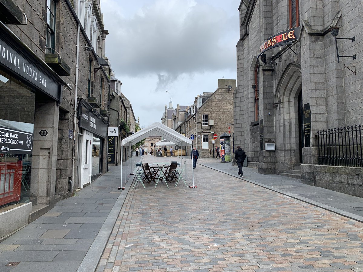 Belmont street coming to life in Aberdeen city centre, can’t wait to get our seating area out the front up and running!! Countdown is on! 🙌👏 <a href="/meltaberdeen/">@meltaberdeen</a> <a href="/Books_and_Beans/">Books and Beans</a>