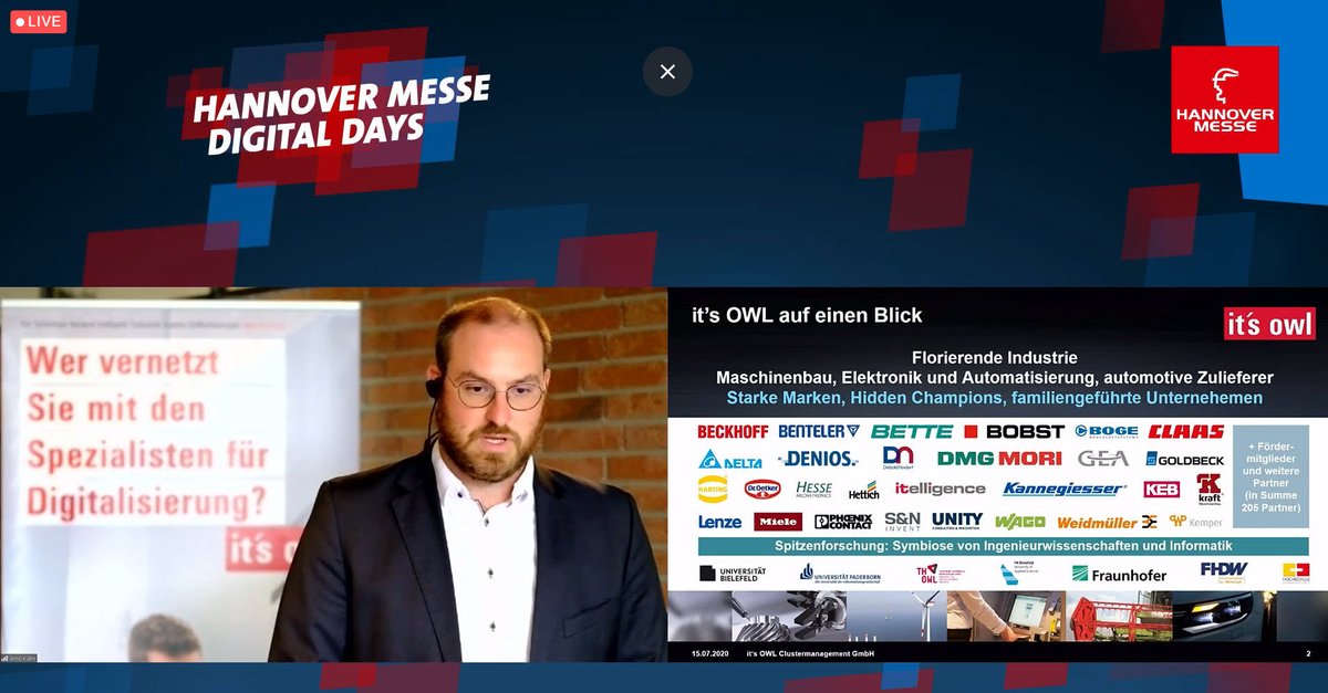 aicommunityowl's tweet photo. #HMDigitalDays Ich hoffe Ihr habt die Mittagspause alle sinnvoll genutzt und habt Dr.-Ing. Arno Kühn zugehört! @hannover_messe Spannende Einblicke über KI für die Produktion von morgen! @itsOWL_Cluster aus dem #futurevalleyOWL und wer es nicht gehört hat-auf in die Mediathek https://t.co/CC84pIgMbd