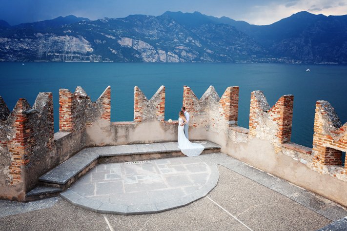 What a view.... Malcesine Castle makes the perfect location for your wedding in Lake Garda with Italian Lakes Weddings. italianlakesweddings.com