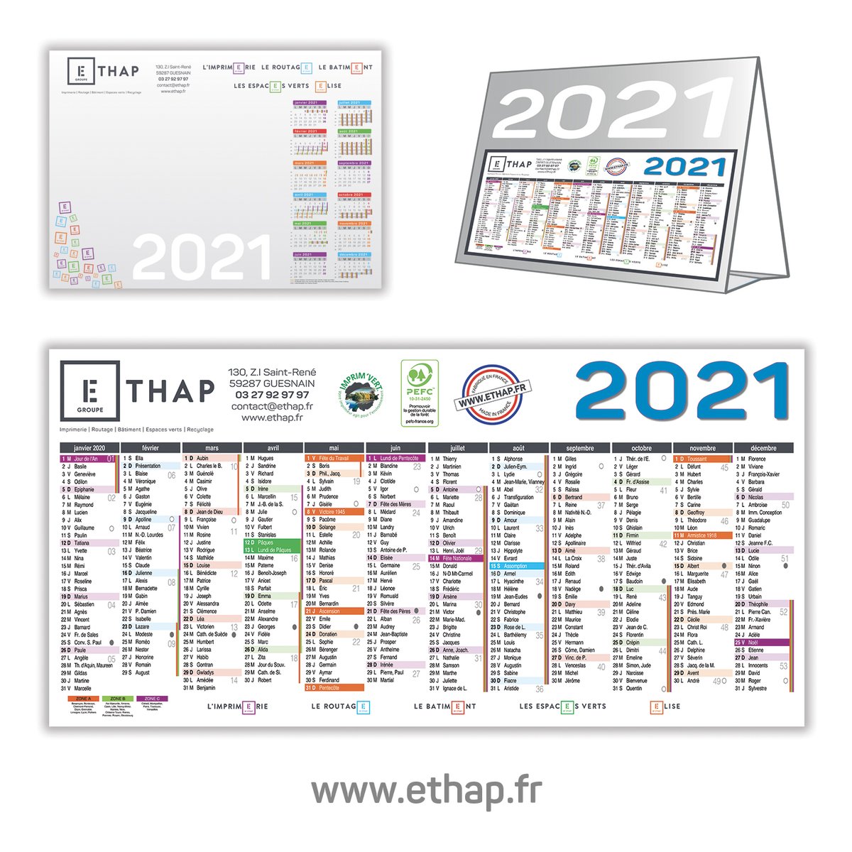 ethapgroupe's tweet photo. 📆 CALENDRIERS ET SOUS-MAINS 2021 | L’année n’est pas encore terminée et pourtant, l’impression de la papeterie pour 2021 débute.
Cette année plus que d’habitude, faite le choix d’une impression #MadeInFrance #MadeInEthap
#Ethap #Imprimerie #Calendrier #SousMains #Papeterie https://t.co/aTHNrogsk3