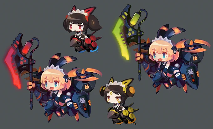 メイドバトラックス 赤・緑 