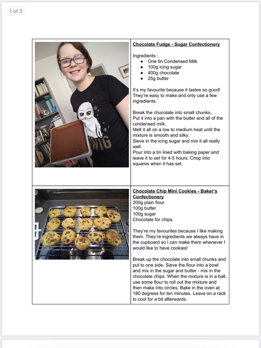 14Coulsdon's tweet photo. Another badge!! Holly has completed her Confectionary badge - it’s very impressive, time in lockdown well spent!!! I still want some of that Chocolate Fudge - it looks amazing!
#SkillsForLife #StillGuiding #BadgeMad
@GuidingCroydon @Guiding_LaSER https://t.co/3fdGDoo5qw