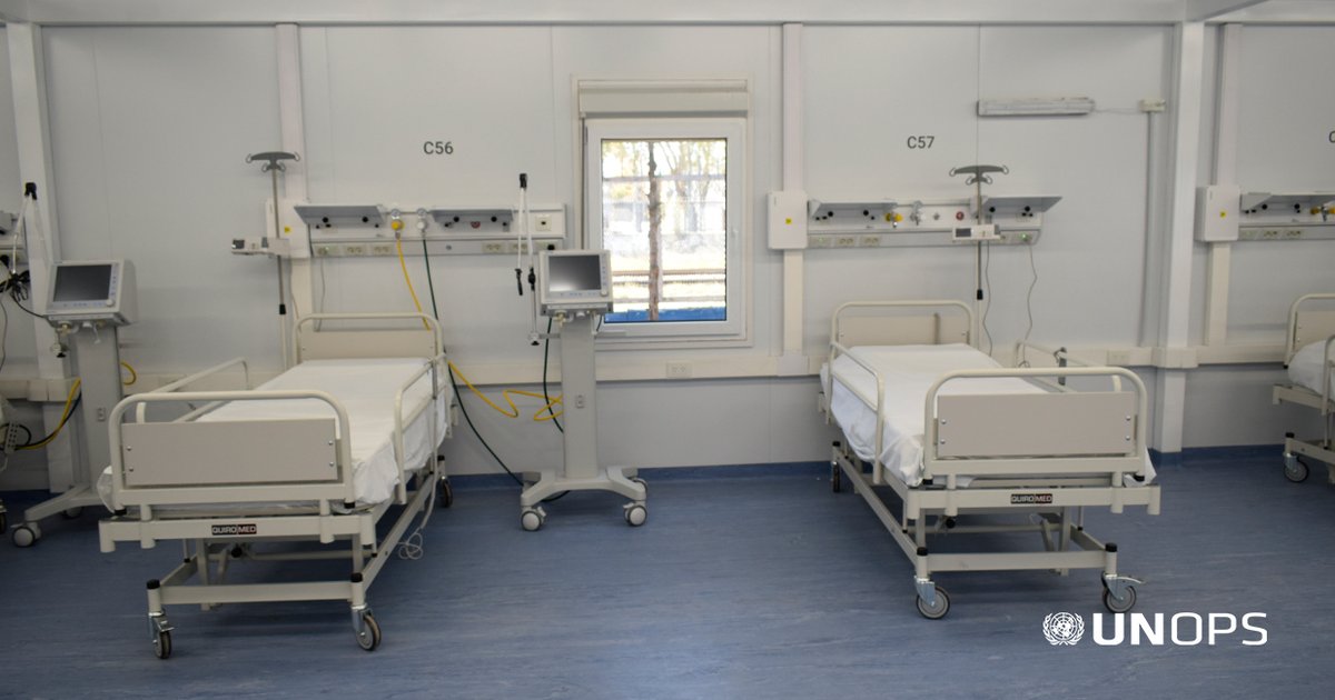 UNOPS_es's tweet image. En #Argentina, el #HospitalModular instalado en #Longchamps ya recibe a pacientes con #coronavirus #COVID19. Cuenta con 72 camas disponibles de terapia intermedia e intensiva que permiten fortalecer el sistema de #salud en una zona de alta densidad demográfica.
