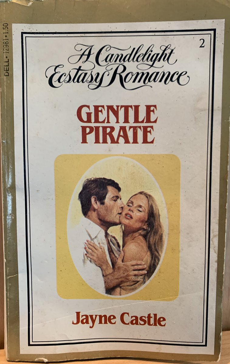 We also read GENTLE PIRATE [1980] by Jayne Castle (Jayne Ann Krenz), which led to a really interesting discussion of the post Vietnam generation and what these books might have been telling us about American society at that time.
