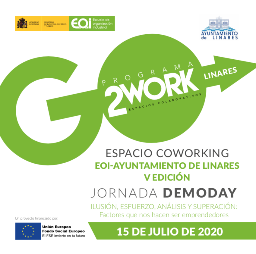 Esta tarde a las 16:30, celebramos la Jornada #DEMODAY;
ILUSIÓN, ESFUERZO, ANÁLISIS Y SUPERACIÓN:
Factores que nos hacen ser emprendedores. <a href="/eoi/">EOI</a> <a href="/aytolinares/">Ayuntamiento de Linares</a> <a href="/CamaraLinares/">Cámara Linares</a>
