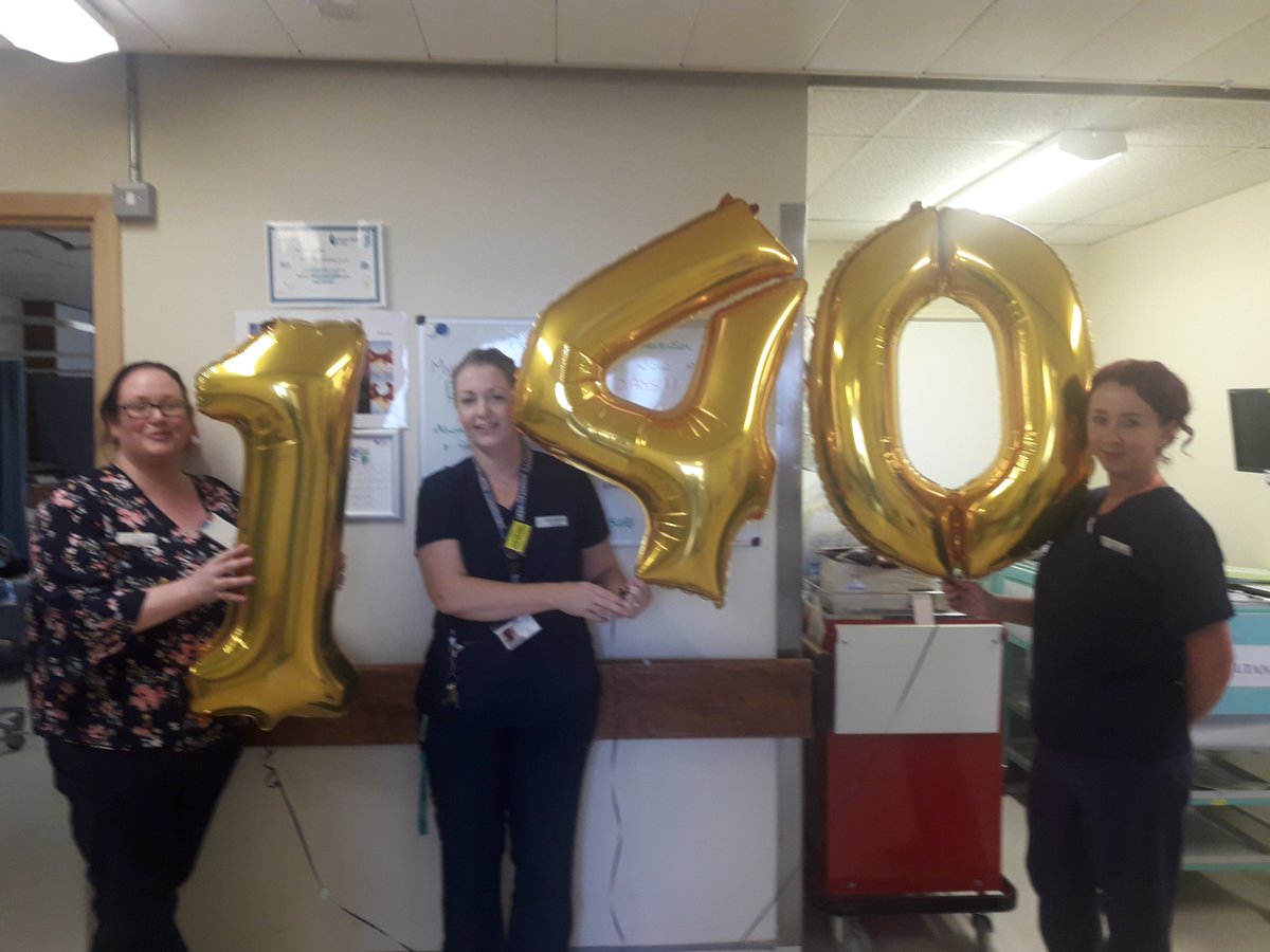uhknursing's tweet photo. Congrats to staff on Muckross ward 140 #REDFREE days #PUTZ. So proud of CNM Susan and all the team #UHKNURSING #UHKHOSPITAL #SUPERTEAM #nursingcare. https://t.co/1cFM4tngn3