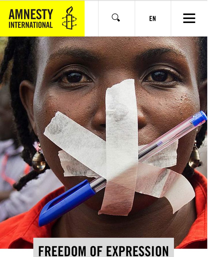nic_i9876's tweet photo. @amnesty what are your thoughts on the way #compassion is being used combined with manipulated numbers regarding #COVID19 to introduce laws on the wearing of #masks based #statistical models. Your own image below is now the law in many ’free’ countries https://t.co/8C86TYuxCn