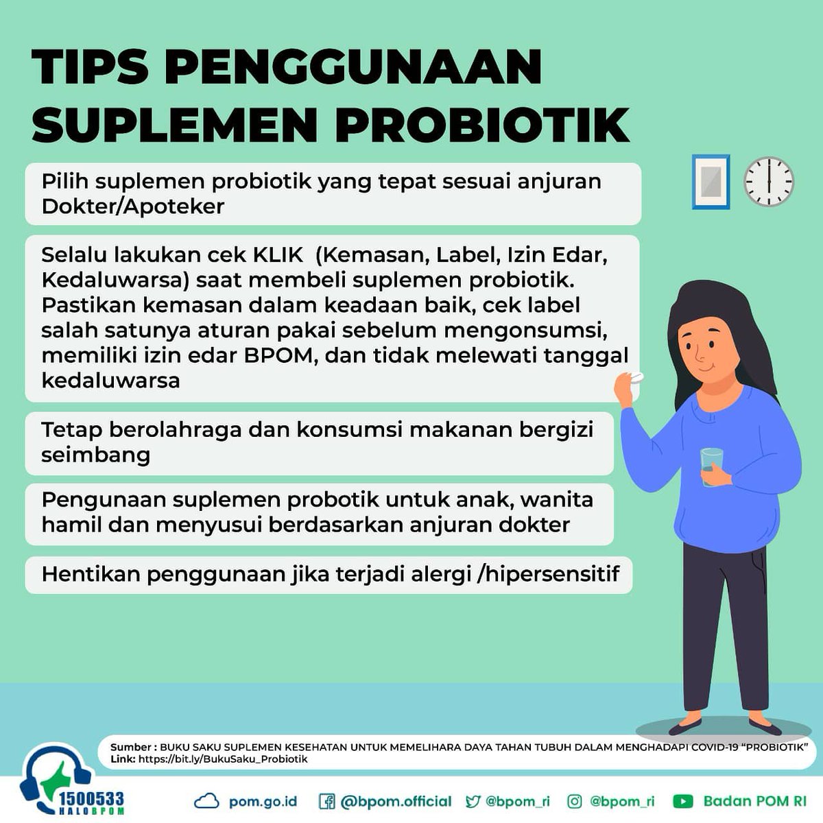 BPOM_RI's tweet photo. Yuk kita simak infografis berikut :)
.
.
#BPOMRI
#Probiotik
#KesehatanSaluranCerna
#BakteriBaik
#SuplemenAman
#SahabatBPOM
#HaloBPOM1500533 https://t.co/tlcAYatgXD