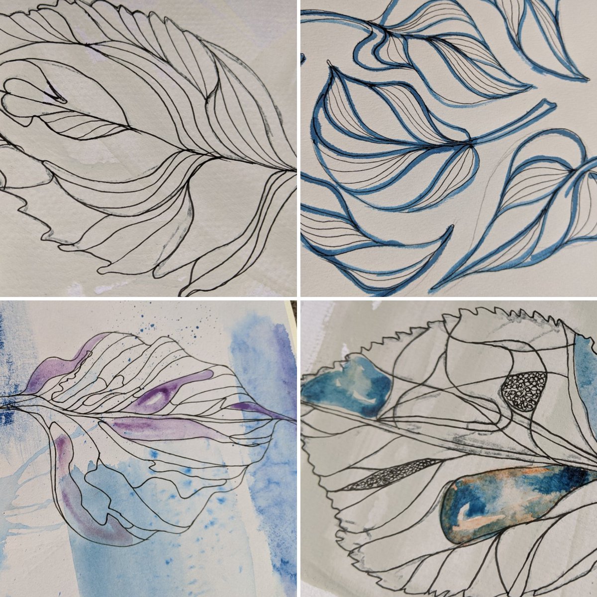 Leaf studies #illustrations #leaf #invitations