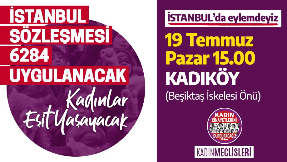 📢 İstanbul Sözleşmesi için bütün kadınları eyleme bekliyoruz.

Tüm kadınların yaşam şifresi olan #İstanbulSözleşmesi’ni kaldırmalarına izin vermeyeceğiz!
#İstanbulSözleşmesiŞart #İstanbulSözleşmesiYaşatır