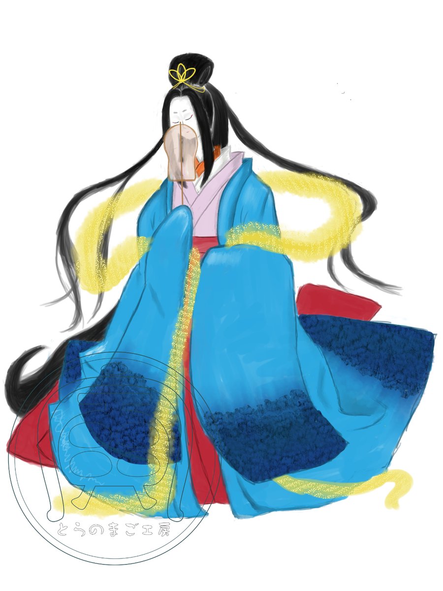 と ら Crazy和風絵師 人生エラー表示 やっと出来だよ新作でーす 顔がちょっと歪んでて嫌やけど 天女をイメージして描きました イラスト 天女 和風 寅もちゃんと仕事してます