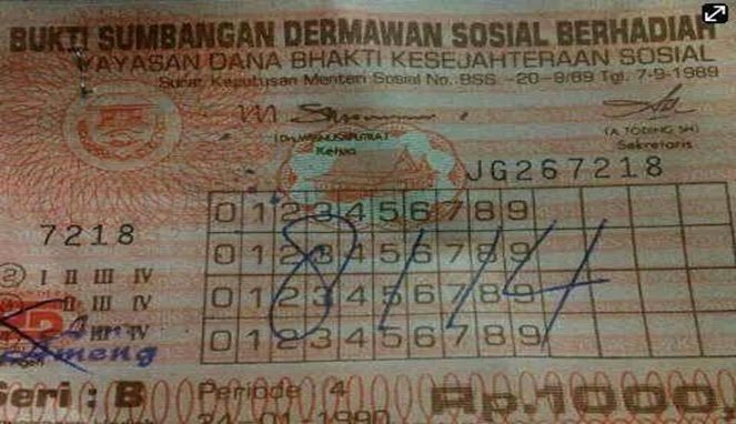 Mazzini on Twitter: "Contoh kupon perjudian yang pernah legal sekitar tahun  1985, bahkan perjudian ini dasarnya dari UU No 22 Tahun 1954 tentang  undian. Ada Porkas, SOB (Sumbangan Olahraga Berhadiah) dan TSSB (