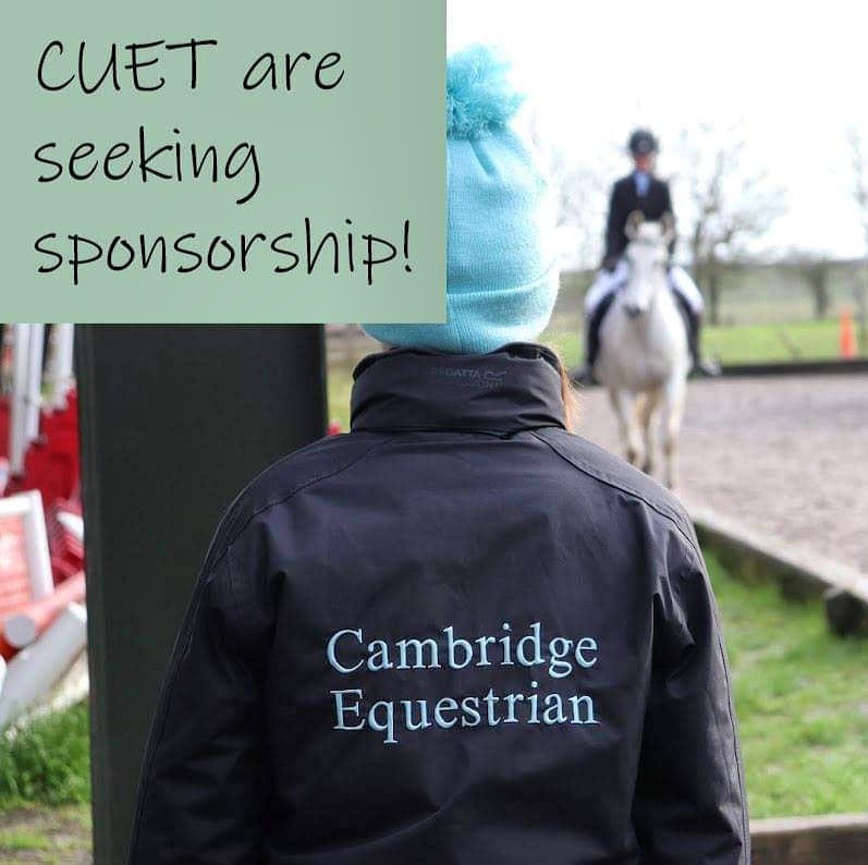 Cambridge University Equestrian Team (CUET) and Cambridge University Riding Club (CURC) are seeking sponsorship for the academic year 2020-21! Please get in touch through this page or email: curcpublicity@gmail.com for more information about our sponsorship packages.